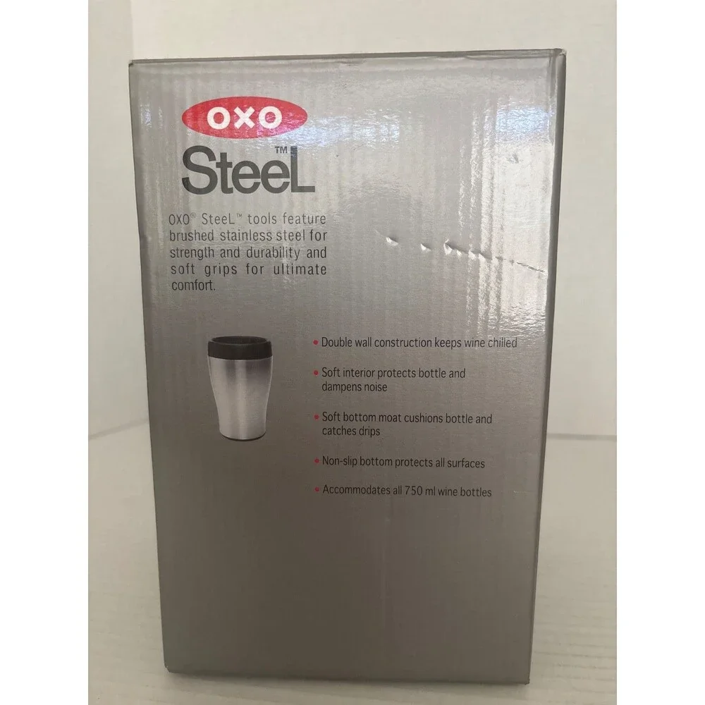 OXO Stainless Steel Wine Bottle Chiller Cooler Hot night Cool your wine